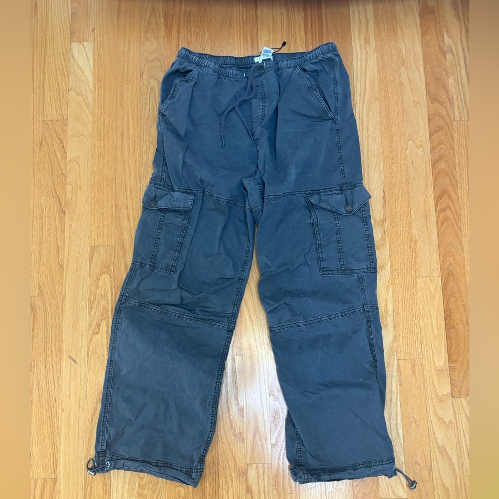 Vintage Garage Women's Dark Gray Cargo Pants M Grunge Streetwear